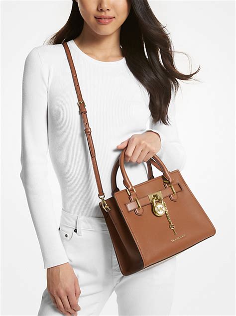 Hamilton Small Leather Satchel .